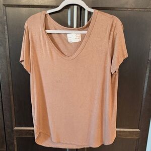 Jack by BB Dakota Women's Brown Short Sleeve Top